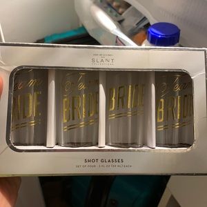 Bride / Team Bride shot glasses. Used once and washed